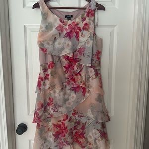 Beautiful flowy flowery tiered feminine dress
